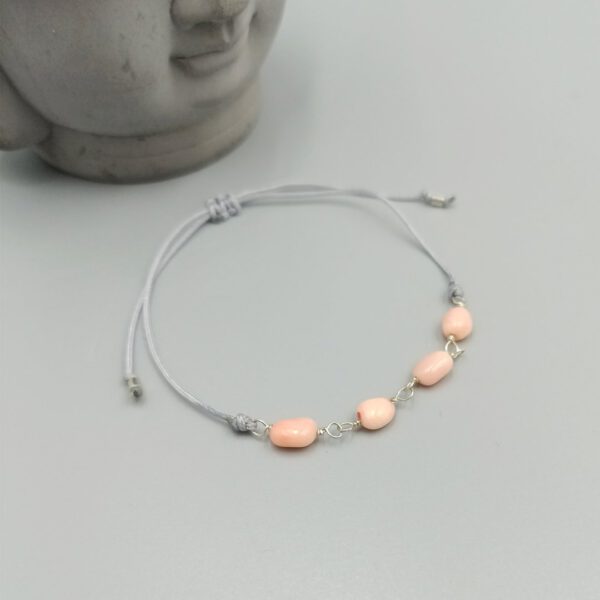 Armband mit Bambuskoralle & Silber