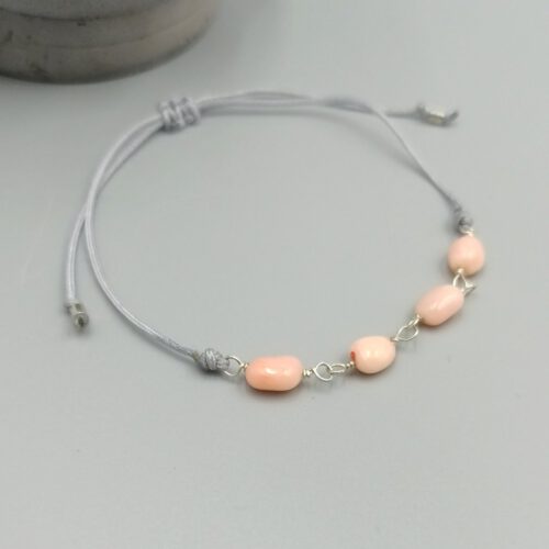 Armband mit Bambuskoralle & Silber
