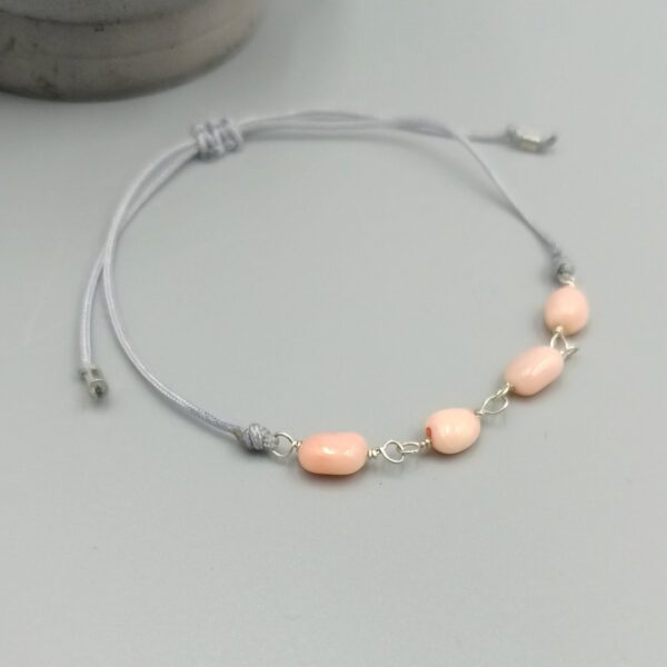 Armband mit Bambuskoralle & Silber