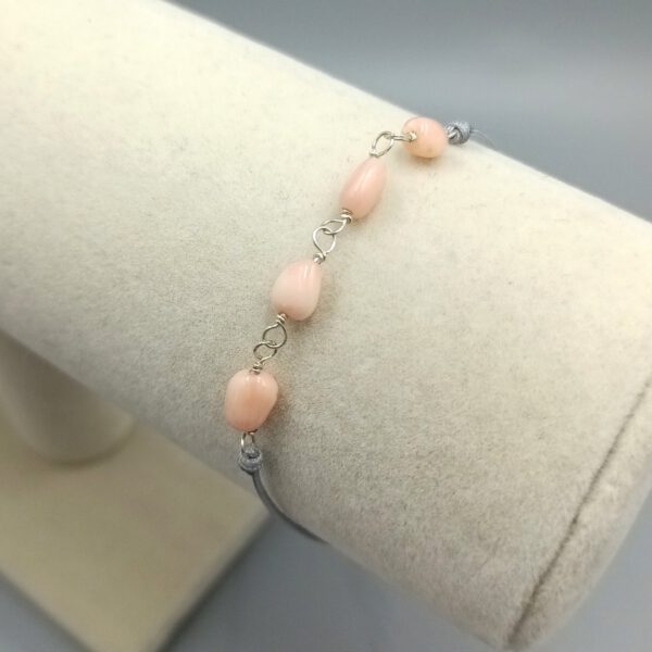 Armband mit Bambuskoralle & Silber