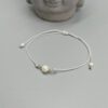 Armband mit Muschelkernperle & 935 Silber