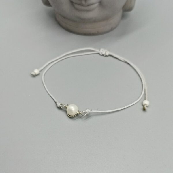 Armband mit Muschelkernperle & 935 Silber