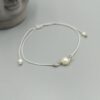 Armband mit Muschelkernperle & 935 Silber