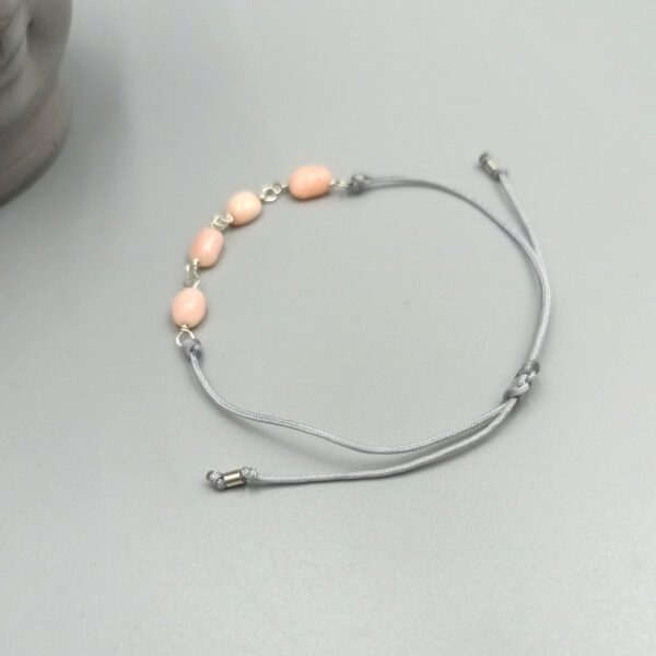 Armband mit Bambuskoralle & Silber