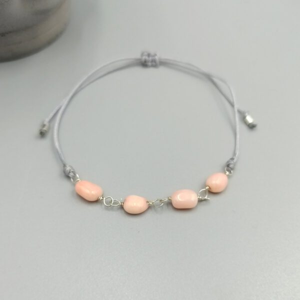 Armband mit Bambuskoralle & Silber