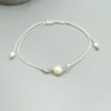 Armband mit Muschelkernperle & 935 Silber