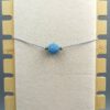 Kette mit blauer Achat Perle verstellbar