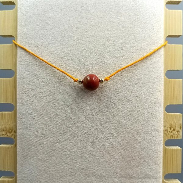 Zarte Jaspis-Kette in warmem Orange