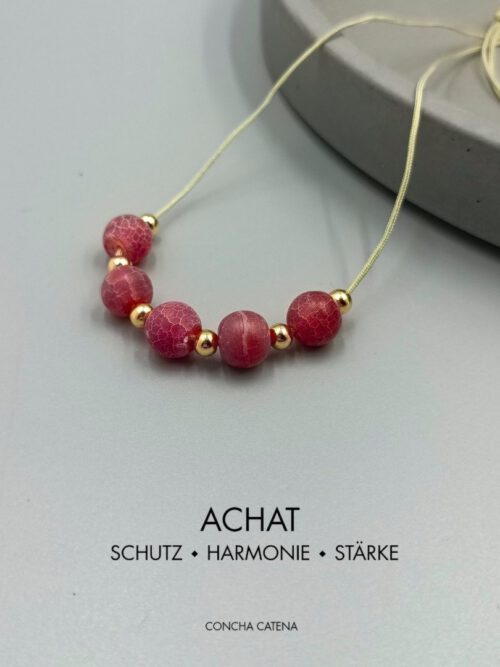 Rote Achat Kette – Energie & Harmonie