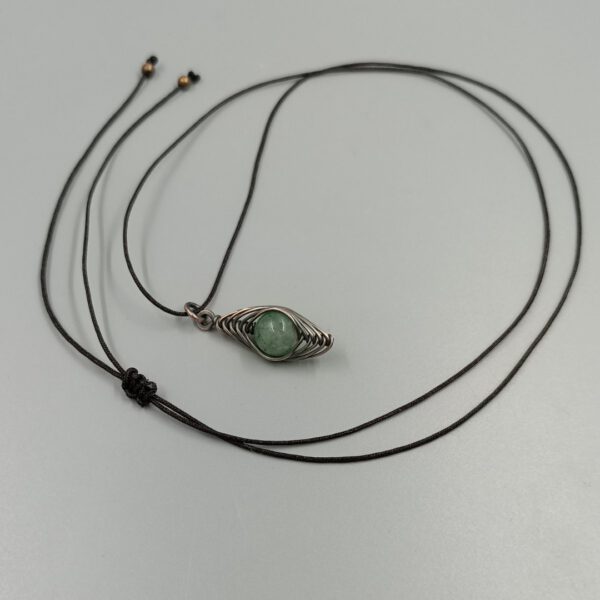 Aventurin-Herringbone Kette handgefertigt