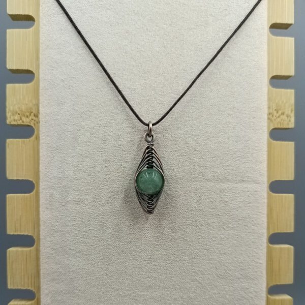 Aventurin-Herringbone Kette handgefertigt