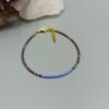 Zartes Miyuki-Armband in Blau & Braun