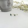 Handgefertigter Edelsteinschmuck aus Moosachat als bedeutungsvolle Geschenkidee für Frauen Moosachat Ohrstecker Silber 935 filigran
