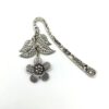Lesezeichen Silber Blume