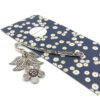 Lesezeichen Silber Blume