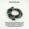Moosachat ist ein Naturprodukt und kann in Farbe und Maserung voneinander abweichen Moosachat Ohrstecker Silber 935 filigran
