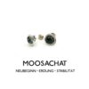 Moosachat Ohrstecker Silber 935 filigran